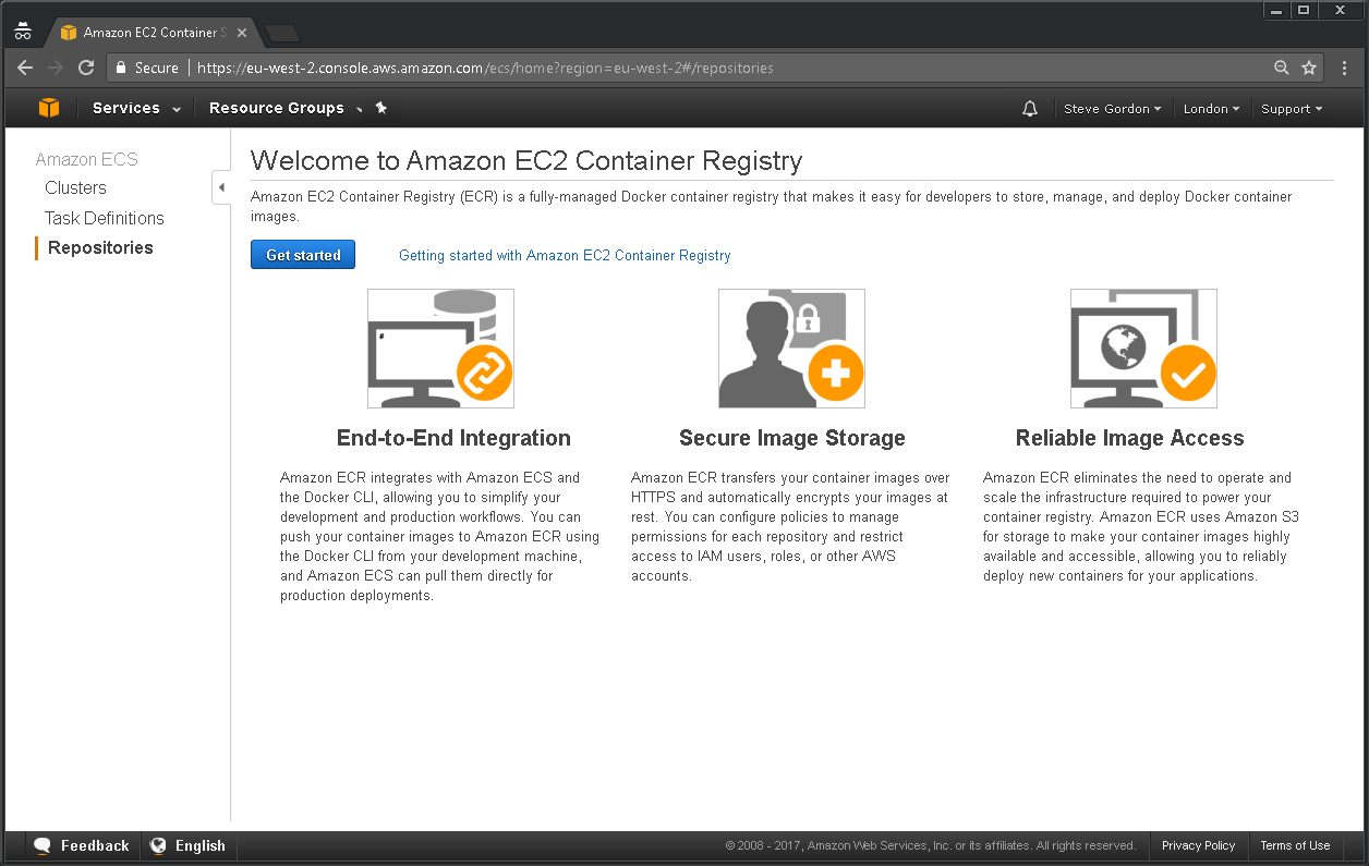 AWS ECR Getting Started 1