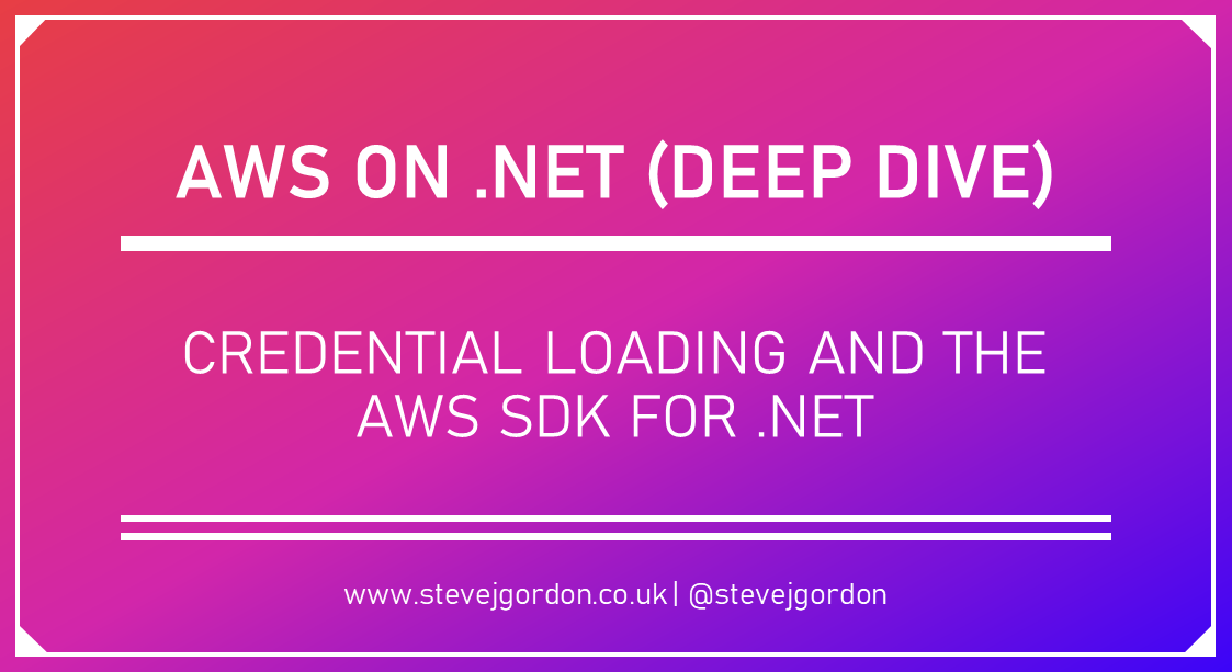 Credential Loading and the AWS SDK for .NET Header